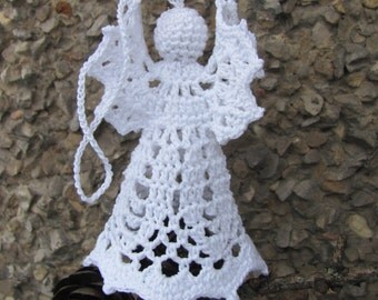 Crochet Christmas ornament Christmas decoration Christmas tree decoration Crochet angel Christmas decor A22