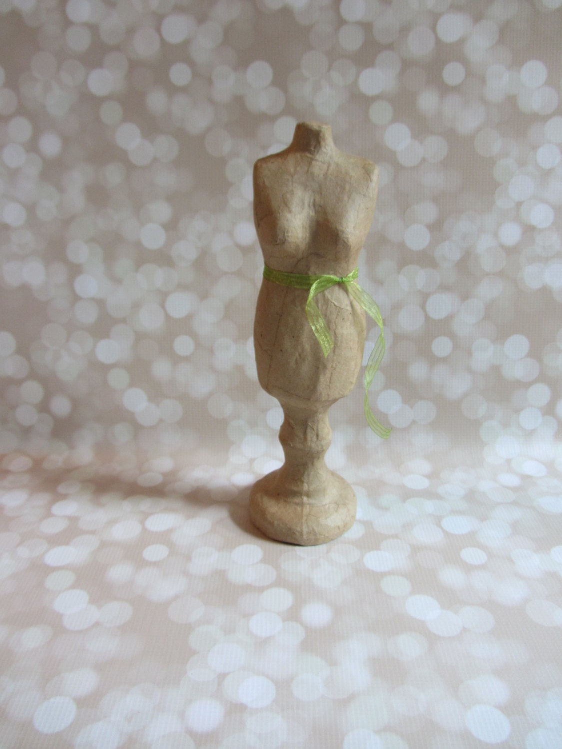 Paper Mache / Machier Female Body Form Bust Mannequin Tall