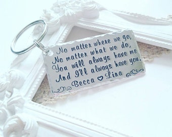 Personalised Sister gift, Long distance friendship gift, Best friends gift, Gift for friends, Handstamped gifts for best friends
