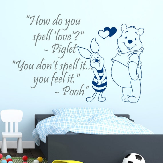 Wall Decals Winnie The Pooh Quotes How Do You Spell by DecalHouse