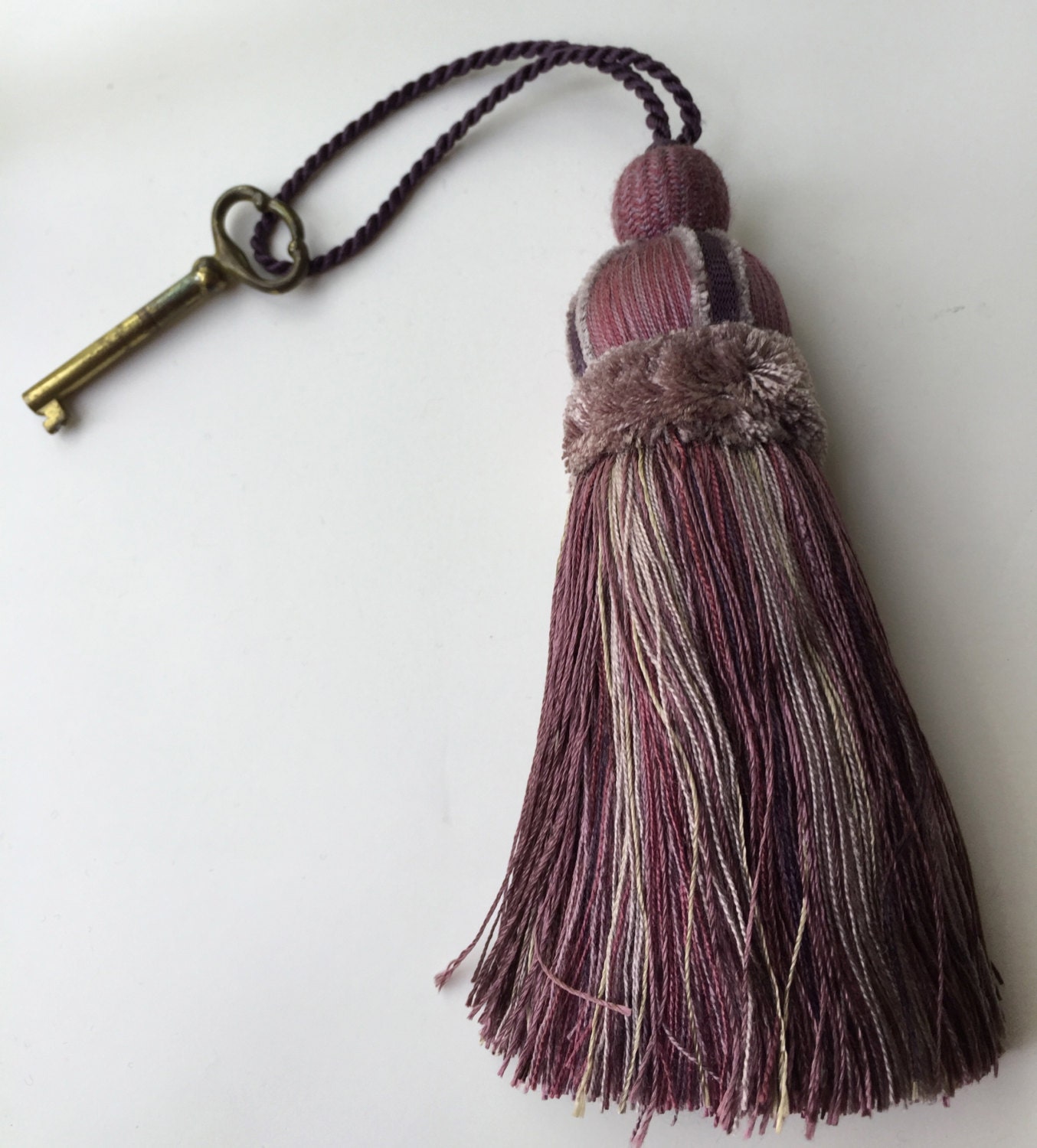 Tassel Large Purple Mauve And Gray 10 34 Home Decor