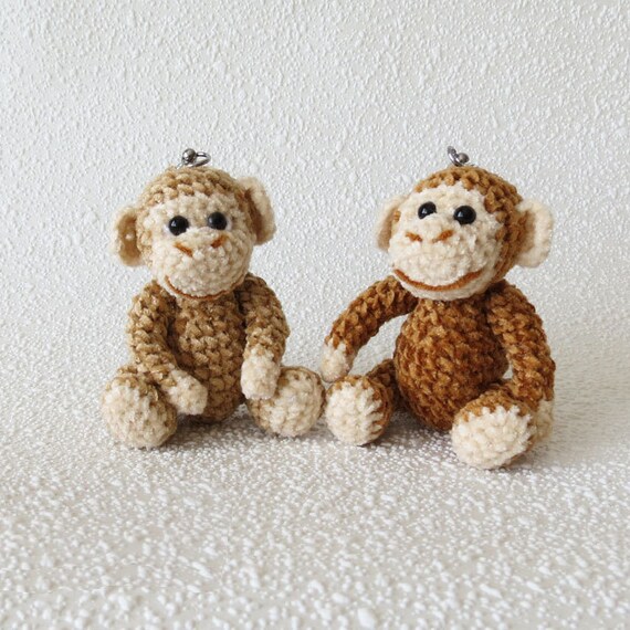 Keychain Monkey Monkey Amigurumi Monkey Crochet Keychain
