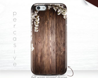 Wood iPhone 7 Plus Case, iPhone 6 Case Wooden PRINT, iPhone 5 Case Nature, iPhone 7 Case White Floral galaxy s7 case vines iPhone 6 12m