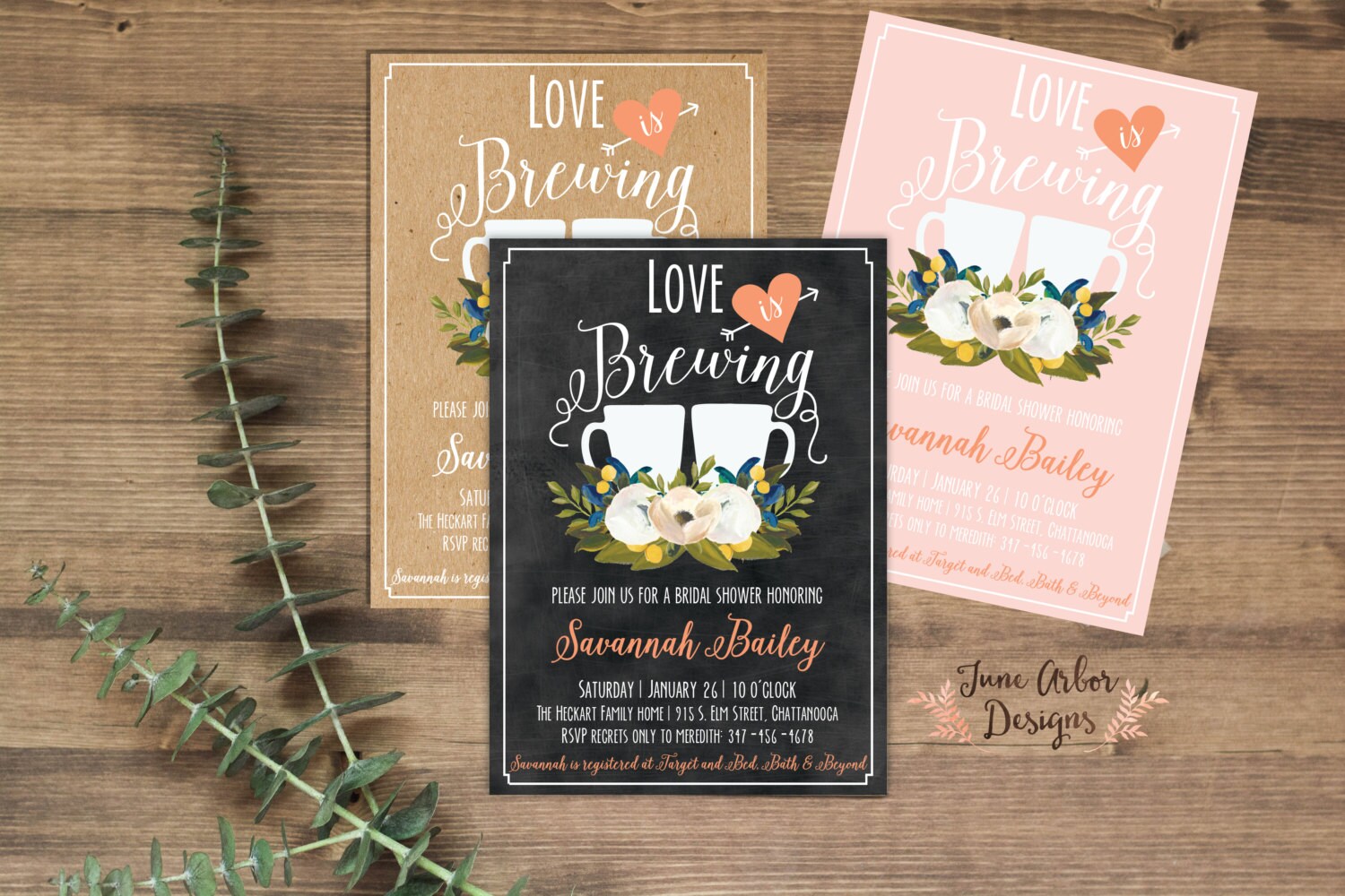 Love Is Brewing Invitations 10