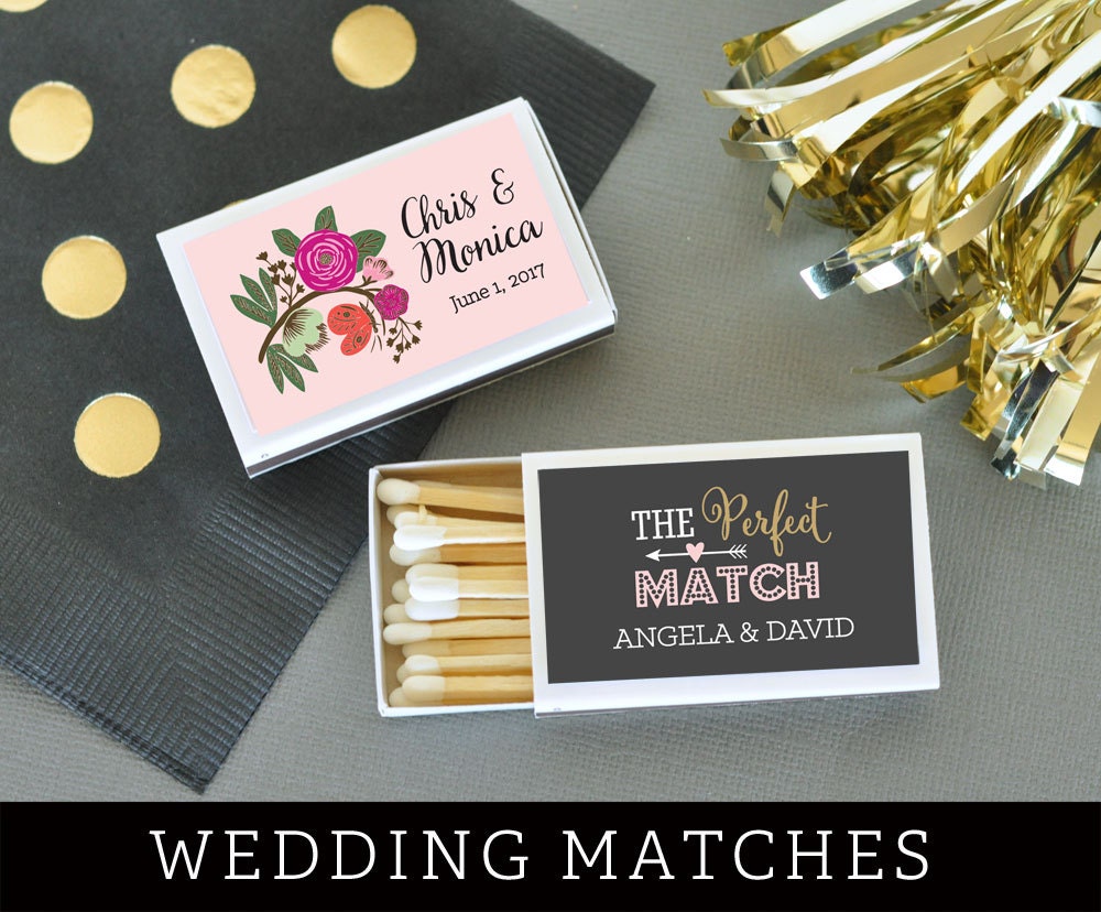 Wedding Matches Personalized Matches Match Box Wedding
