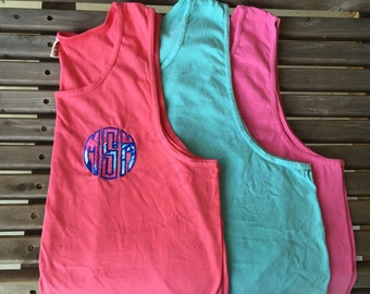 Monogrammed Lilly Pulitzer Appliqué Comfort Color Tank Top