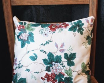Items similar to Small Pansy Pillow, Vintage Style Purple Botanical Pansy Decorative Pillow With ...