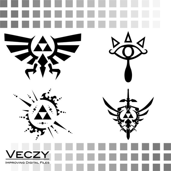 Download legend of zelda digital art cricut downloads eps files by ...