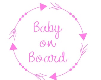 Baby on Board Sign / Baby on Board Car Decal / Baby on Board Decal / Baby on Board Sticker / Baby Shower Gift / Car Sticker