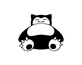 Snorlax decal | Etsy