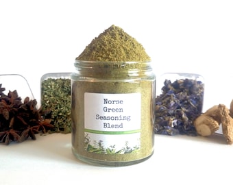 Norse Green Seasoning Blend European Viking Norwegian Spice Mix Foodie Gift