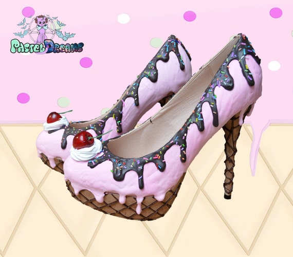 icecream drippy cupcake sur-mesure chaussures talons l