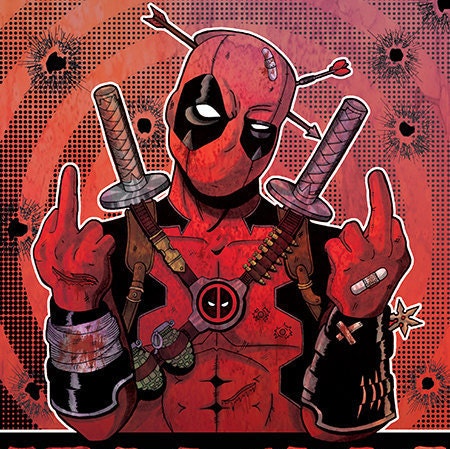 Deadpool Fuck Cancer Cancer Research Charity Art Print