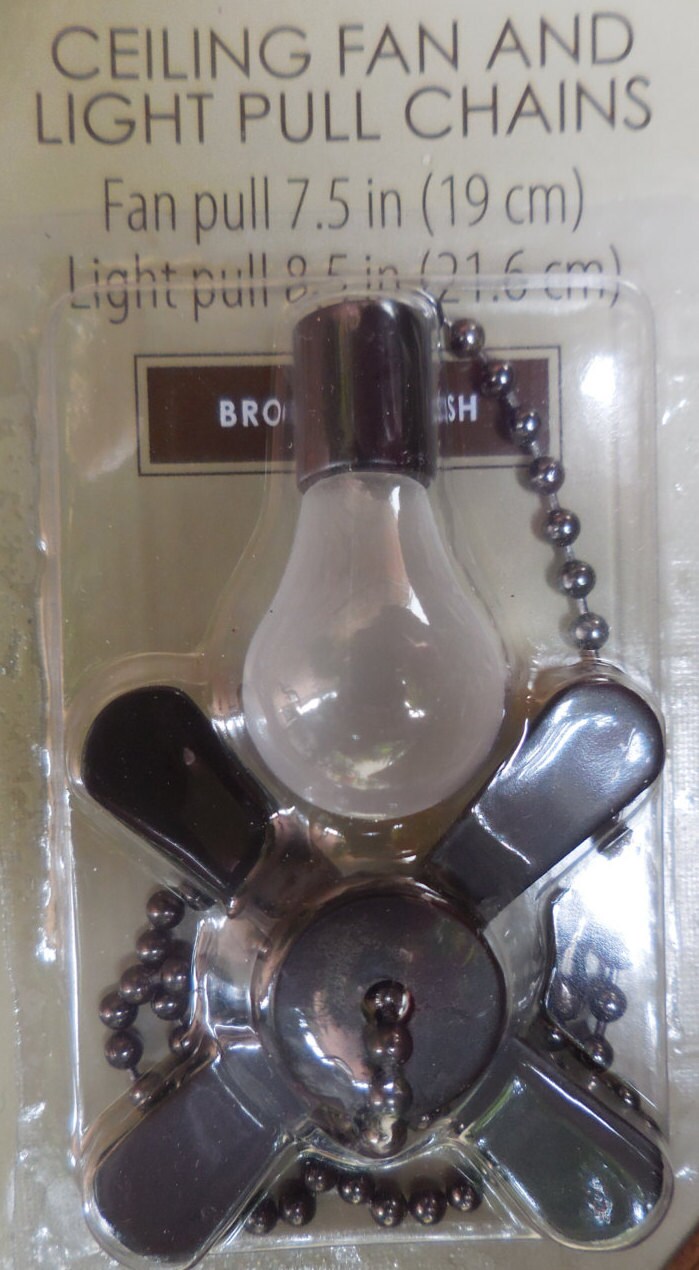 FAN-LIGHT Bulb Pull Chain Bronze 48114 bronze color and is