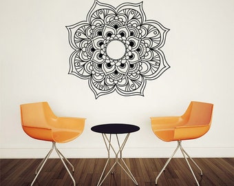 Lotus wall decal | Etsy