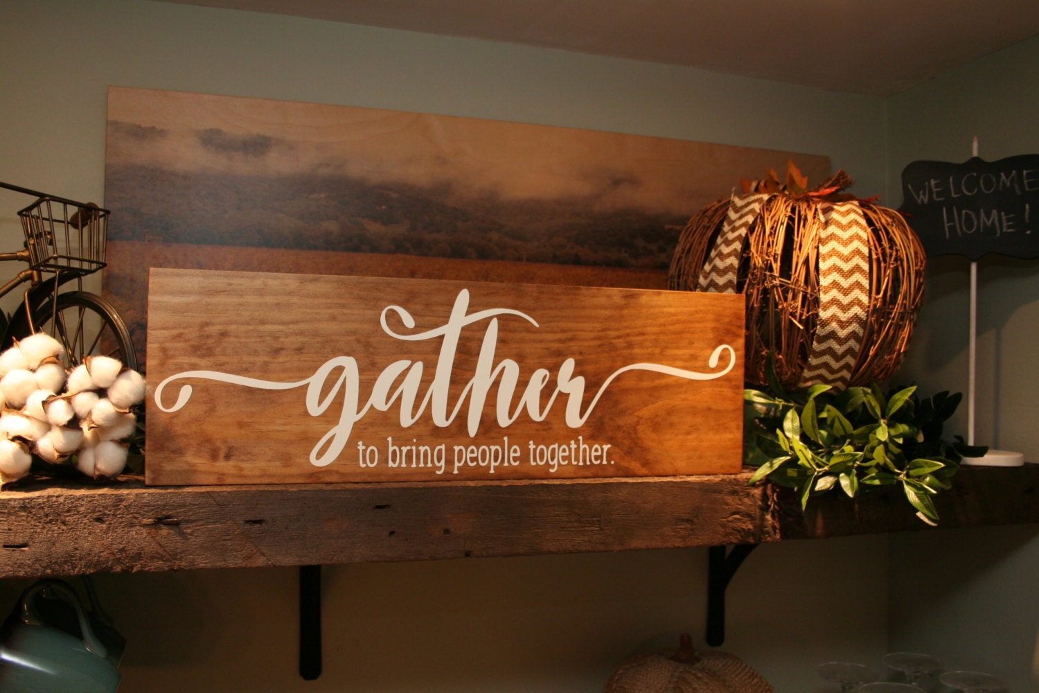 rustic dining room signs