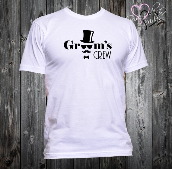 groom's crew t shirts