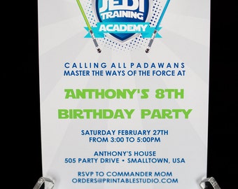 Star Wars Invitation - INSTANT DOWNLOAD Jedi Invitation by Printable Studio