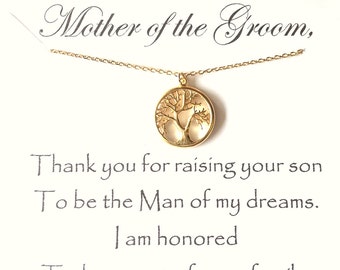 Mother of the Groom Gift, Thank You For Raising The Man Of My Dreams, Mother In Law Wedding Gift, Future Mom, Mil, Gift To Mother Of Groom