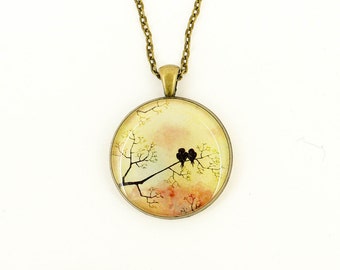 Anniversary gift-for-girlfriend gift-for-wife gift women gift-for-mom gift-for-sister gift Romantic gift-for-her Bird necklace Boho necklace