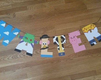 Toy Story Birthday Banner, Toy Story Banner, Toy Story Letters, Toy Story Inspired, Toy Story Nursery, Woody Banner, Handmade Banner