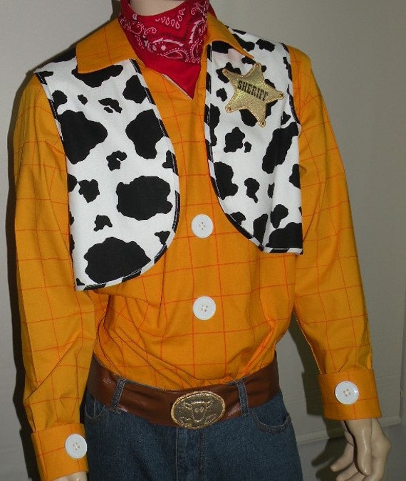 woody adult costume shirt