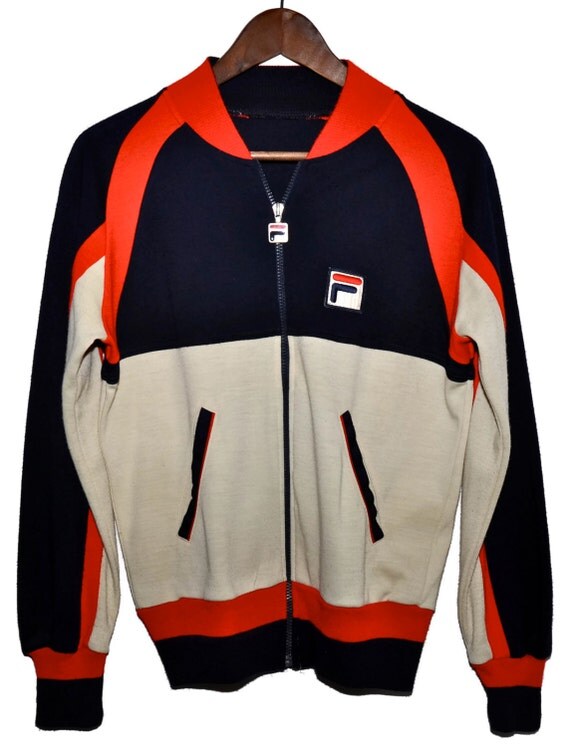 Vintage FILA Bjorn Borg Era Zip Up Tennis Track Jacket Warm Up