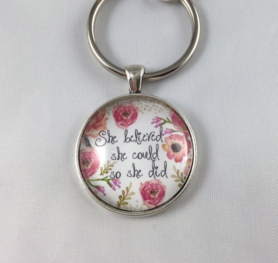 Quote Key Chain Quote Necklace Photo Necklace She