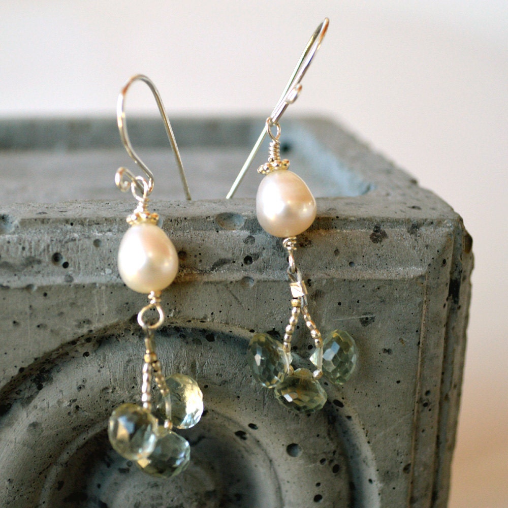 light green gemstone earrings