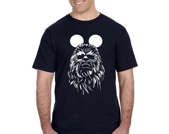 Star Wars / Disney Chewbacca / Chewie Mickey Mouse Ears Adult Disney Shirts T Shirts