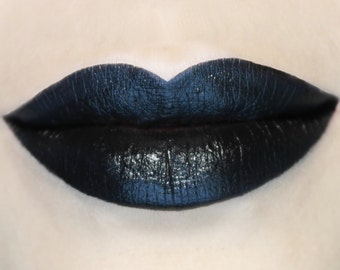 Sleepless - Vegan Opaque Black Lipstick, vegan, vegan makeup, vegan lipstick, dark lipstick, goth grunge, black lipstick, potions cosmetics