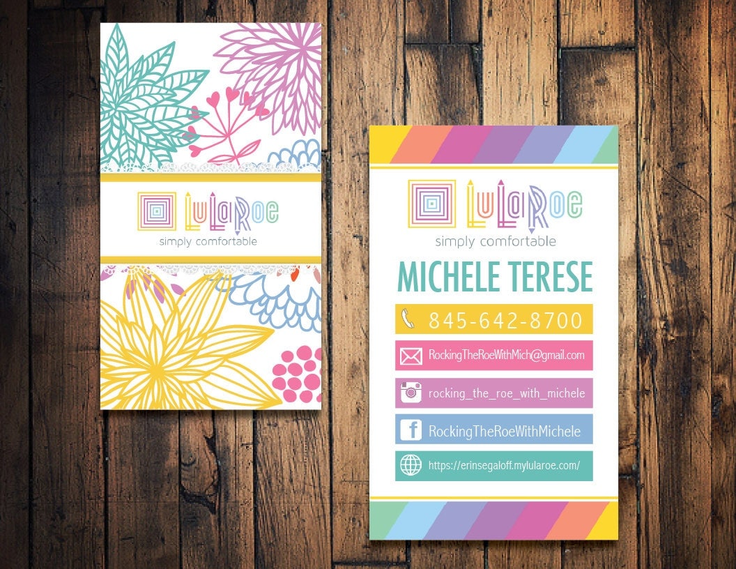 LulaRoe business card LulaRoe calling card by TheWrightInvite
