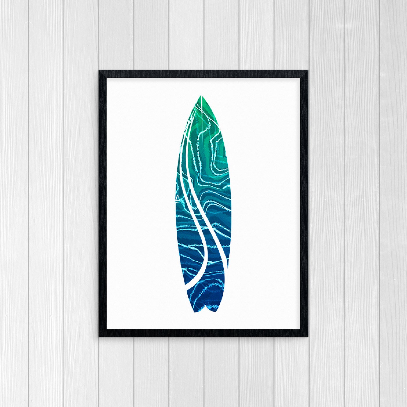 Surfboard Art Surfboard Print Summer Art Summer Print