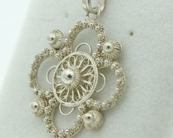 Silver Filligree Pendant (SKU479)