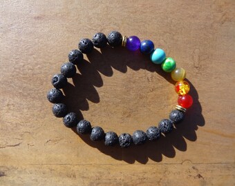 Acheter Bracelet En Pierre Naturelle Reiki, Perle De 8mm, équilibre De Guérison, 7 Chakras