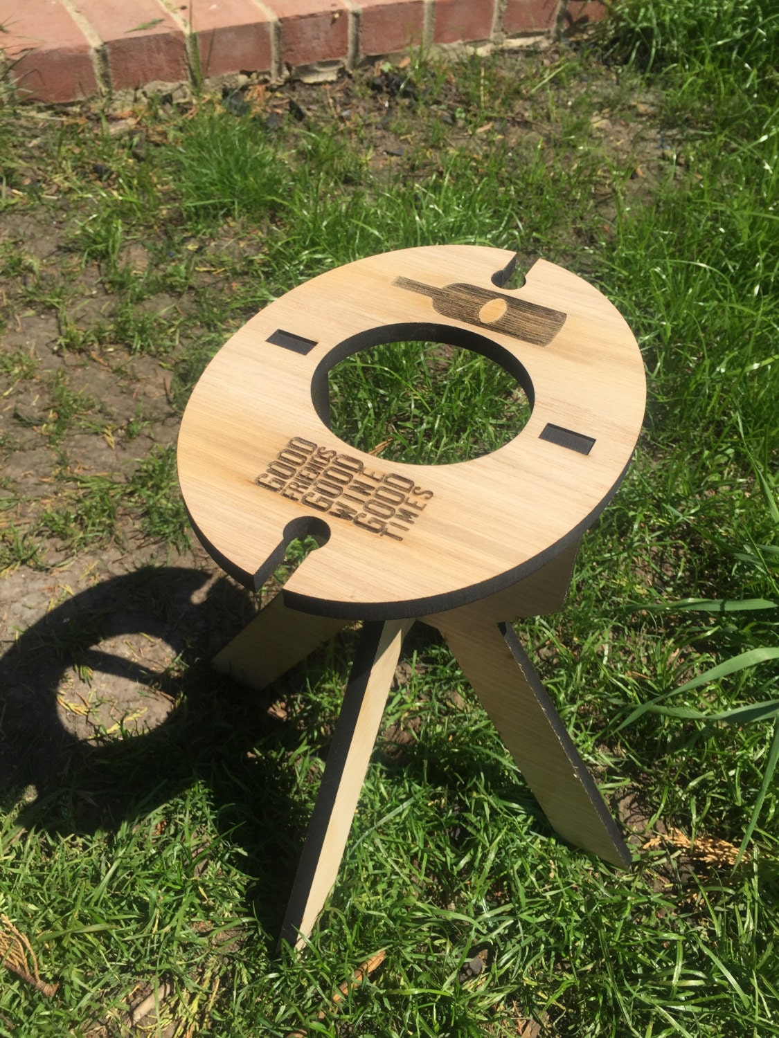 Wine glass picnic table patio version