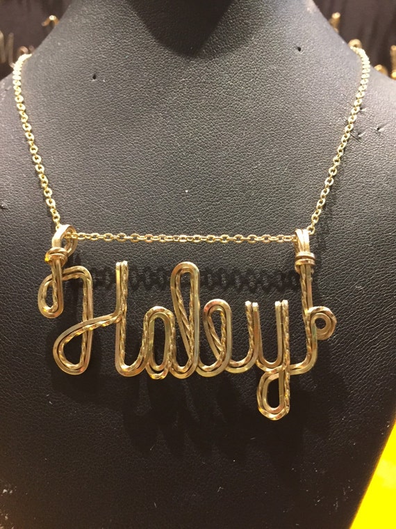 Personalized Double Wire Name Necklace