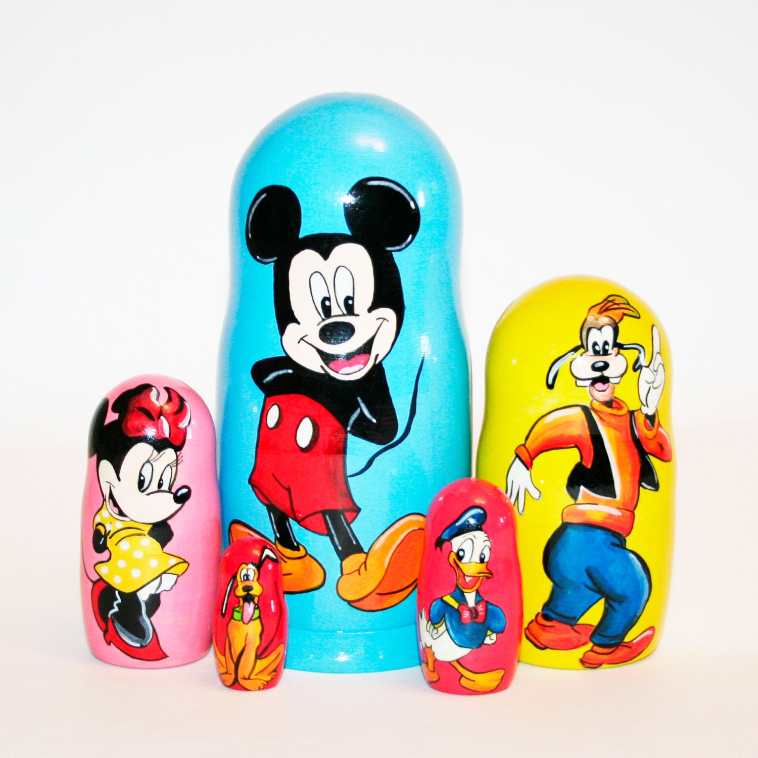 Nesting doll Mickey Mouse Disney for kids signed matryoshka
