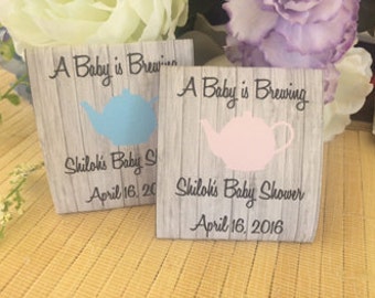 baby shower themes for girls, Baby shower tea party, baby shower tea favors, baby shower tea party favors, tea packets, tea kettle