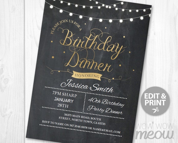 Dinner Party Invitation Ideas 1