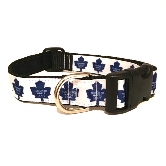 Adjustable Dog Collar Toronto Maple Leafs by FancyFurCreations