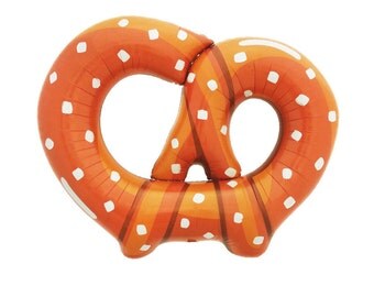 Pretzel Balloon 41" Foil Oktoberfest, Munich, Pretzel Party, Bachelor Party, Octoberfest. Oktoberfest party,