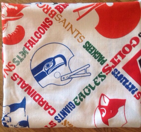 Sears vintage NFL Team Blanket football sports twin