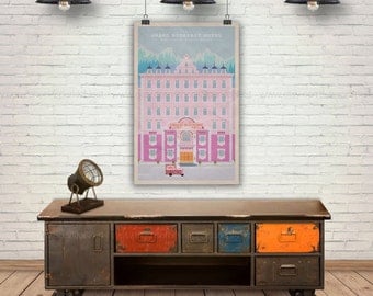 The Grand Budapest Hotel Art Print. Wes Anderson Films Poster. Pop Art Print. Pop Culture and Modern Home Decor Poster. Item No. 154
