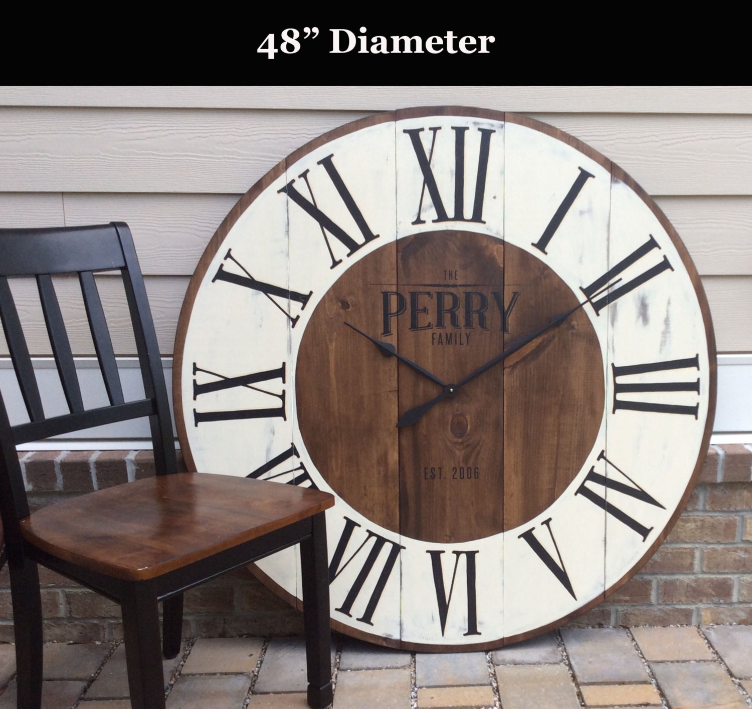 Oversized Wall Clock Large Wall Clock Custom by FunCoolWallClocks