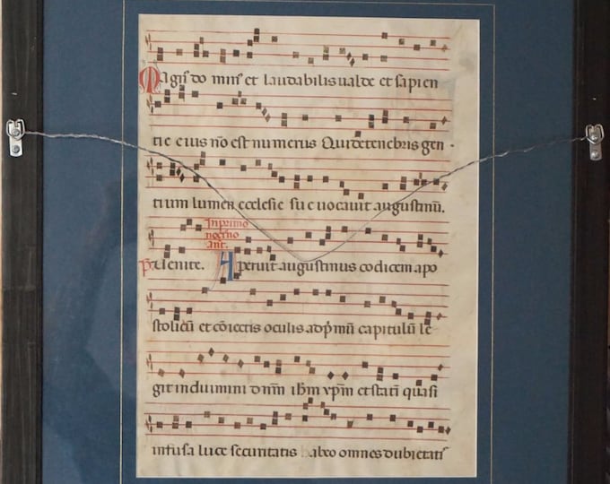 Antique Sheet Music on Vellum