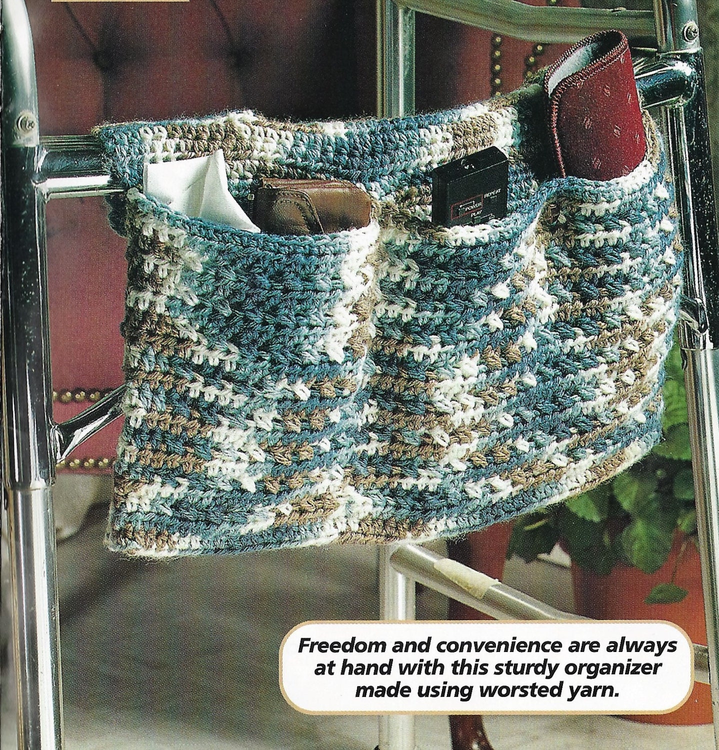 Crochet Walker Pack Tote Crochet Pattern by PatternsforHome