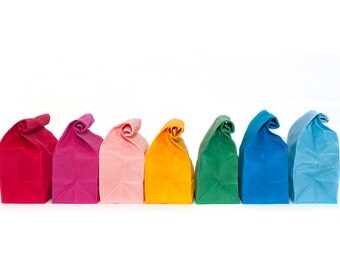 Lunch Bags // Waxed Canvas Lunch Bag // Waxed Lunch Bag // Reusable Lunch Bag // Eco Friendly Lunch Bag