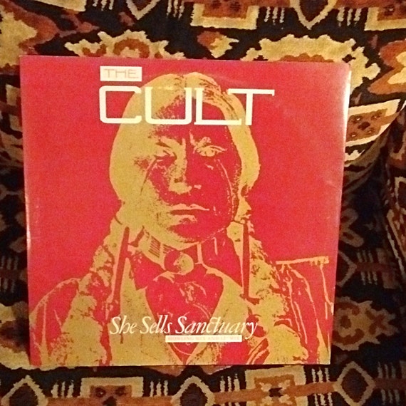 The Cult She Sells Sanctuary 45rpm Record Vinyl by IowaShopVintage