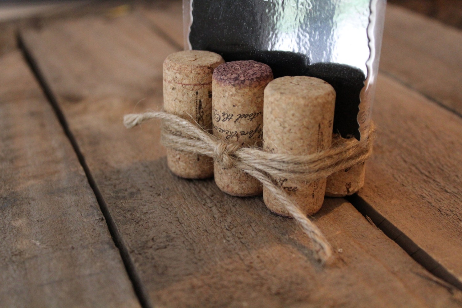 Wine Cork Table Number or Seating Card Holders Set of 10